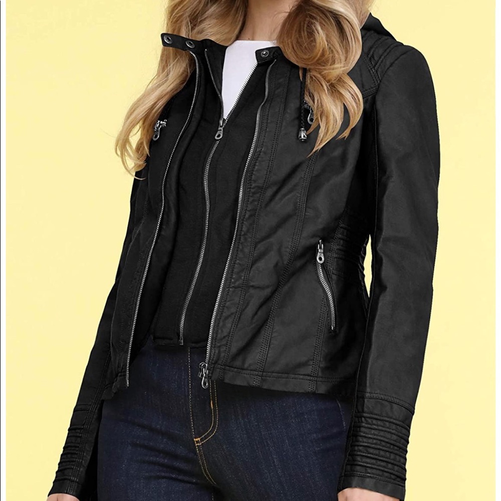 NWOT faux leather moto jacket